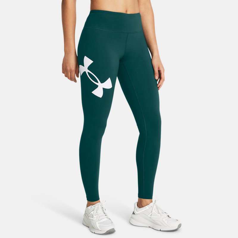 Women's Under Armour Campus Leggings Hydro Teal / White XS